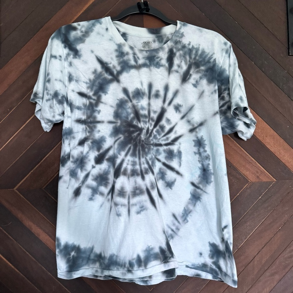 Men's Tie-Dye T-Shirt - Black and Gray - Picture 1 of 2